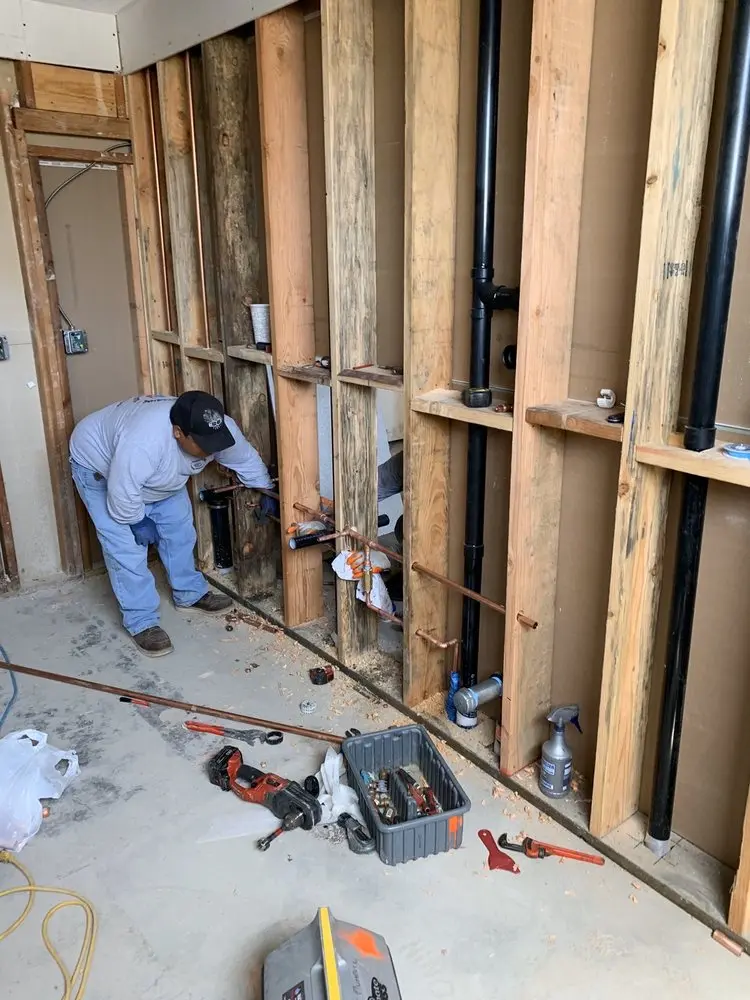 Commercial rough-in plumbing for Trenchless Sewer Repair in Garden City